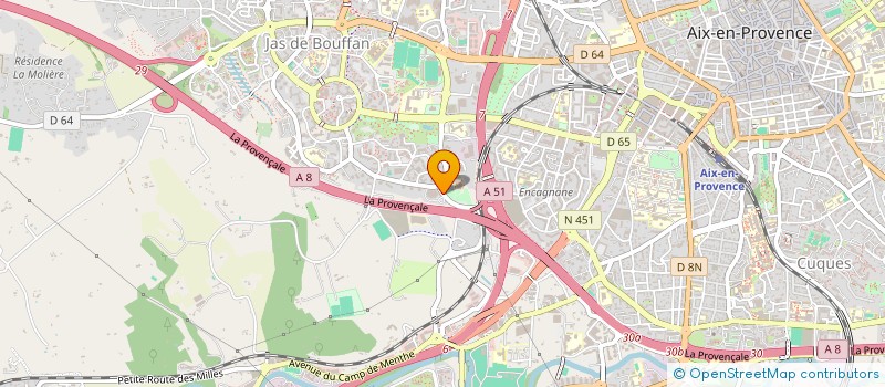localisation de l'entreprise SNC DE BEAUVALLON à AIX-EN-PROVENCE
