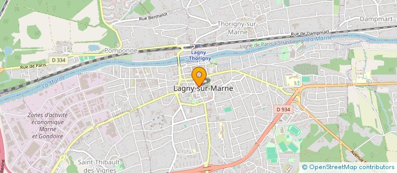 localisation de l'entreprise SNC DE L'ABBAYE  LAGNY-SUR-MARNE