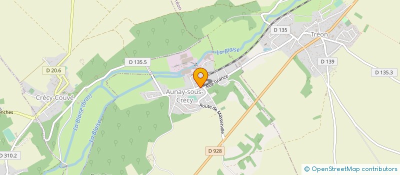 localisation de l'entreprise SNC DE L'AULNAIE à AUNAY-SOUS-CRECY