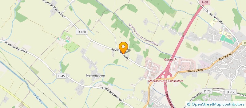 localisation de l'entreprise SNC DE LA BOULBENE  GARIDECH