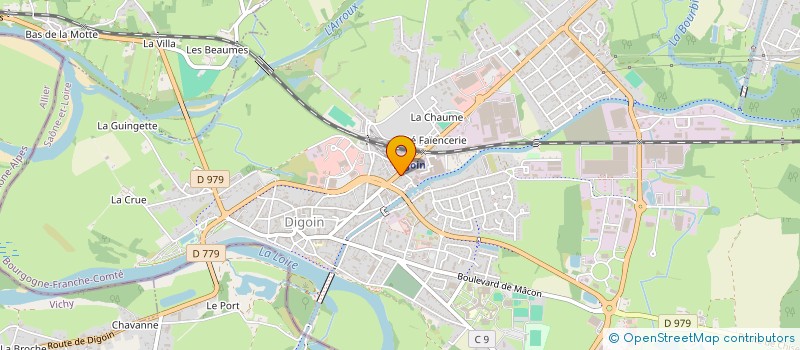 localisation de l'entreprise SNC DE LA GARE  DIGOIN