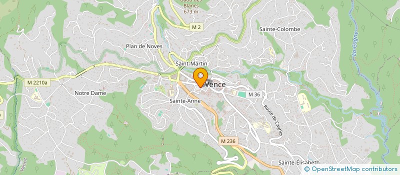 localisation de l'entreprise SNC DE LA PERGOLA à VENCE