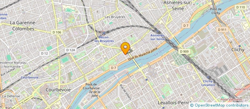localisation de l'entreprise SNC DE LA TERRASSE à COURBEVOIE