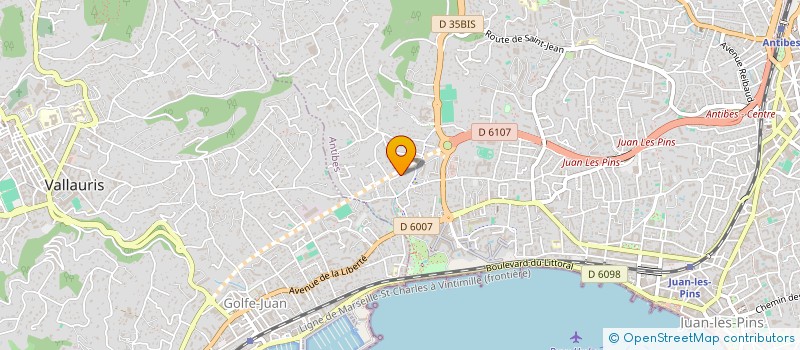 localisation de l'entreprise SNC DE LA TRAVERSE à ANTIBES
