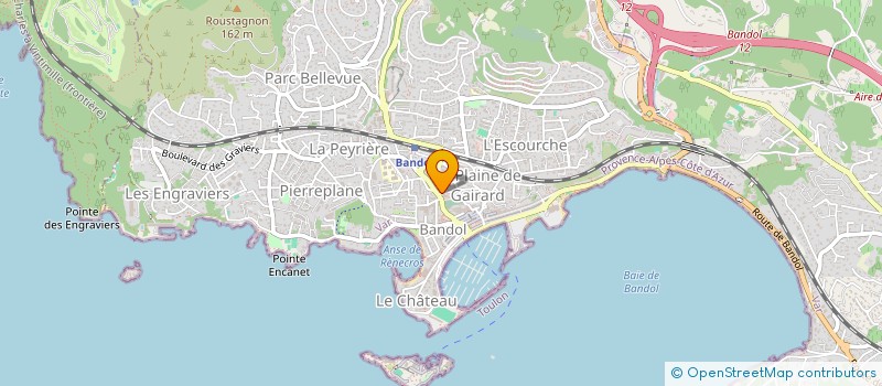 localisation de l'entreprise SNC DEBAECKER à BANDOL