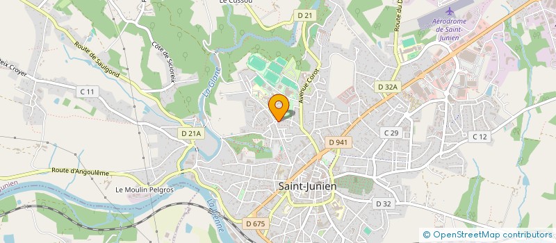 localisation de l'entreprise SNC DECOUTY TROUTAUD  SAINT-JUNIEN