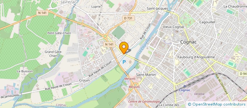 localisation de l'entreprise SNC DELAUBRIN à COGNAC