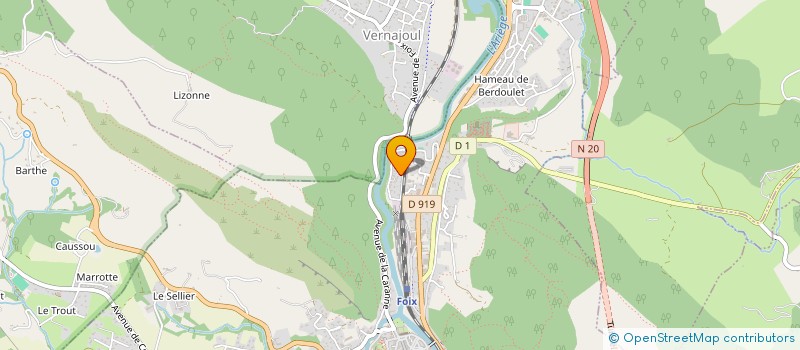 localisation de l'entreprise SNC DELRIEU ET FRERES à FOIX
