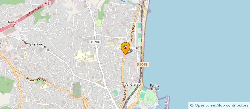 localisation de l'entreprise SNC DENARDIER ET CIE à ANTIBES