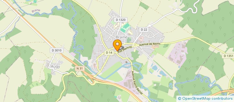 localisation de l'entreprise SNC DEREGNAUCOURT - HAUTUS  BRAINE