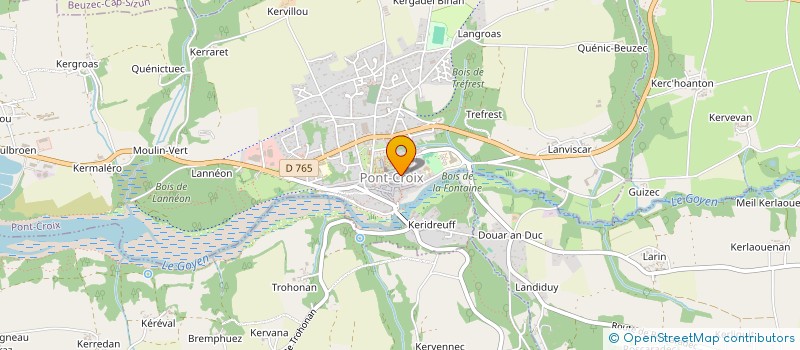 localisation de l'entreprise SNC DES ARTISTES  PONT-CROIX