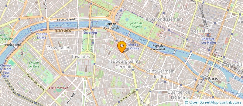 localisation de l'entreprise SNC DES CHALETS DU JARDIN ALPIN DE VAL D ISERE  PARIS