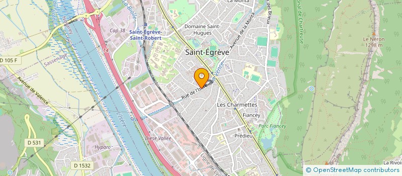 localisation de l'entreprise SNC DES CHAMPS FLEURIS  SAINT-EGREVE