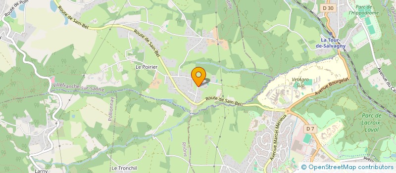 localisation de l'entreprise SNC DES JARRAUDS  LENTILLY