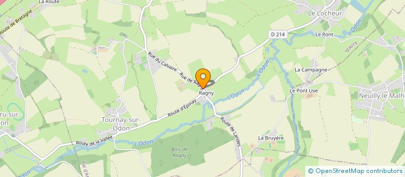 localisation de l'entreprise SNC DES ODIERS à VAL D'ARRY