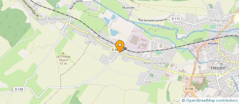 localisation de l'entreprise SNC DEVIGNE à MARCONNELLE