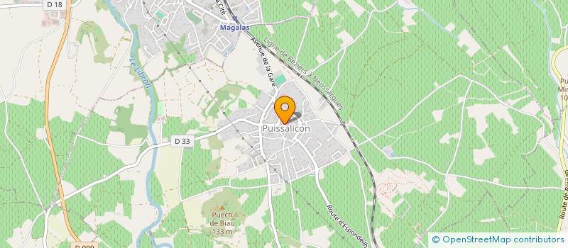 localisation de l'entreprise SNC DF MNIL  PUISSALICON