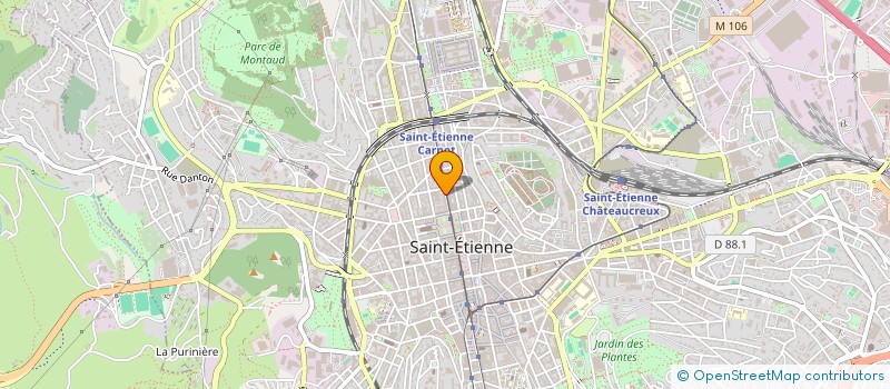 localisation de l'entreprise SNC DHT  SAINT-ETIENNE