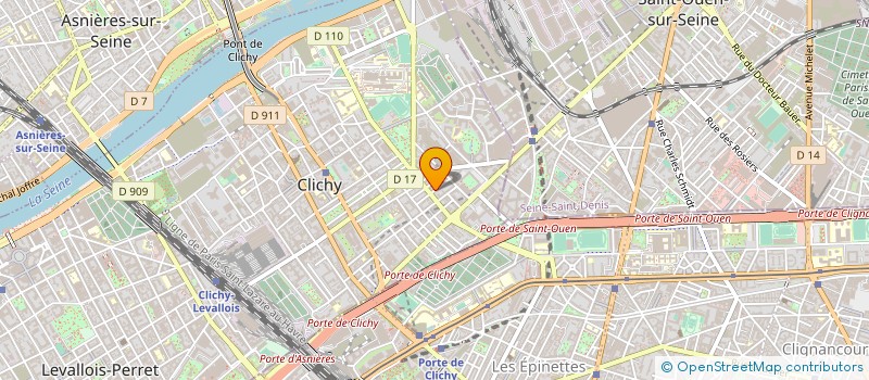 localisation de l'entreprise SNC DIALLO ET CIE  CLICHY