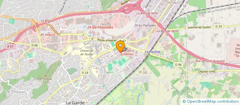 localisation de l'entreprise SNC DISTRIBUTION COMPOSANTS ELECTRONIQUE  LA GARDE