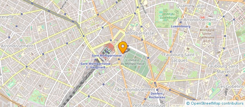 localisation de l'entreprise SNC DU 20 BIS RUE DE LA GAITE  PARIS