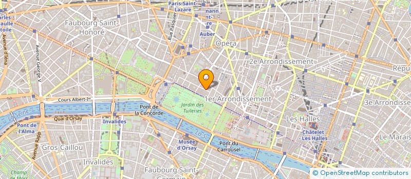 localisation de l'entreprise SNC DU 253 RUE SAINT HONORE à PARIS