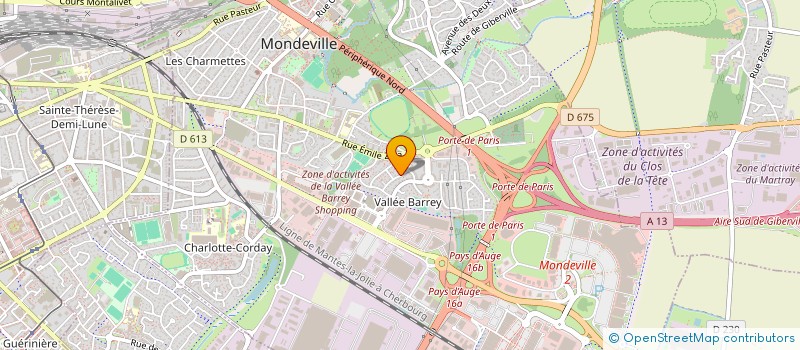 localisation de l'entreprise SNC DU 33 ROUTE DE TROUVILLE  MONDEVILLE