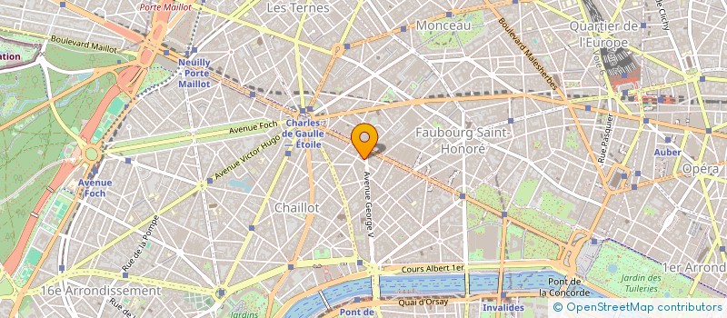 localisation de l'entreprise SNC DU 53 AV GEORGE V  PARIS