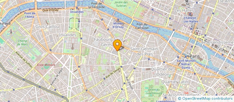 localisation de l'entreprise SNC DU 83 RUE DU BAC à PARIS