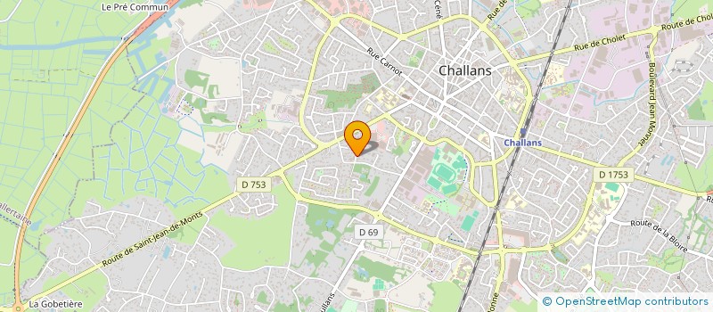 localisation de l'entreprise SNC DU BOIS SOLEIL à CHALLANS
