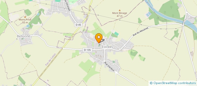 localisation de l'entreprise SNC DU CLOCHER  ESTREES