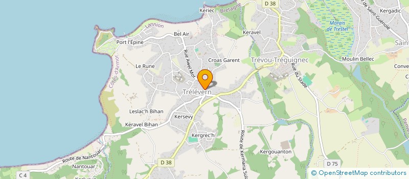 localisation de l'entreprise SNC DU COMPTOIR  TRELEVERN