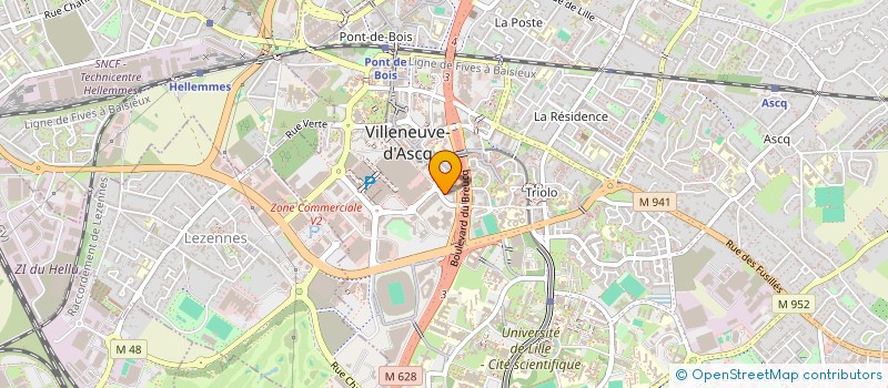 localisation de l'entreprise SNC DU DOMAINE DU RIOT DES GLENNES à VILLENEUVE-D'ASCQ