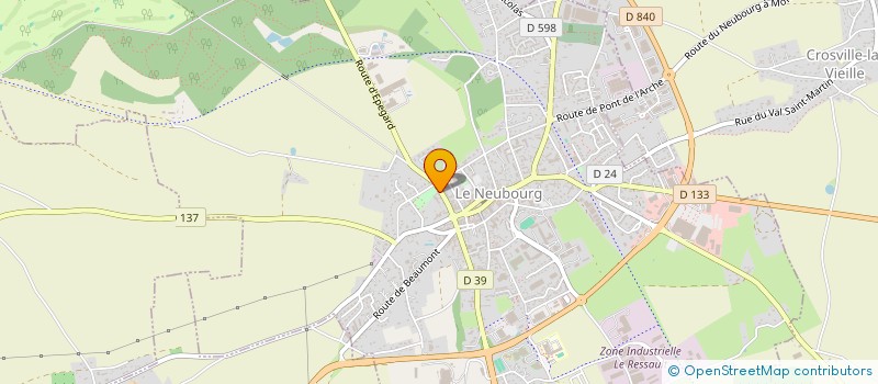 localisation de l'entreprise SNC DU GOLF DE NEUBOURG  LE NEUBOURG