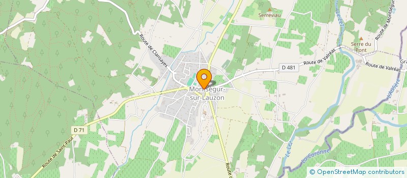 localisation de l'entreprise SNC DU LAUZON  MONTSEGUR-SUR-LAUZON