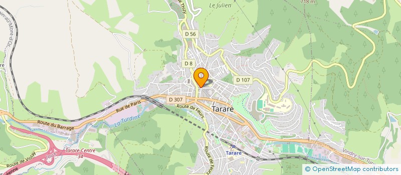 localisation de l'entreprise SNC DU MARCHE  TARARE