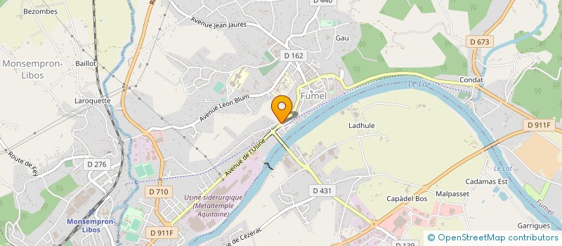 localisation de l'entreprise SNC DU PASSAGE  FUMEL