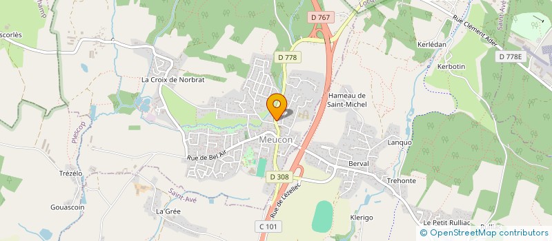 localisation de l'entreprise SNC DU PETIT MOUSSE  SAINT-AVE