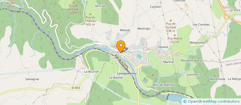 localisation de l'entreprise SNC DU RHIN à LAROQUEBROU