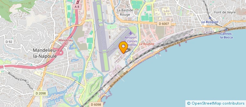 localisation de l'entreprise SNC DU SPACE CAMP GOLFE DE LA NAPOULE  CANNES