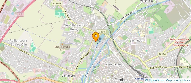 localisation de l'entreprise SNC DU TENNESSEE CLUB  CAMBRAI