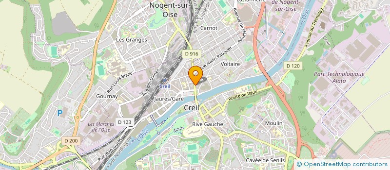 localisation de l'entreprise SNC DUCHENNE ET SEBAG à CREIL