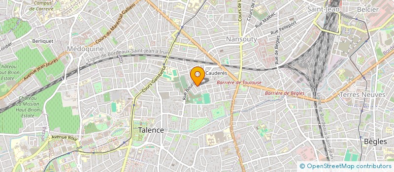 localisation de l'entreprise SNC DUMONT ET DARBON  TALENCE