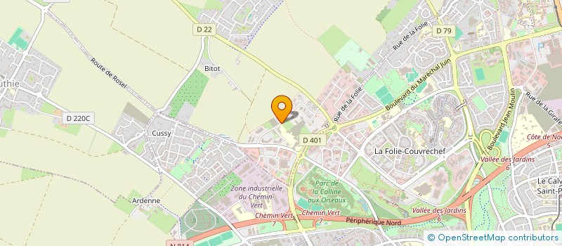 localisation de l'entreprise SNC DUO CAUDRY  SAINT-CONTEST