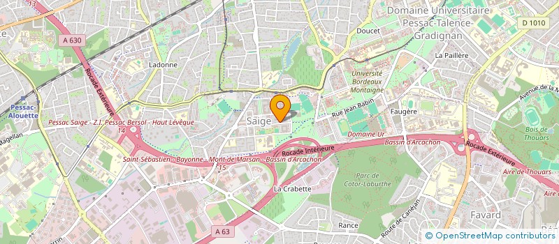 localisation de l'entreprise SNC EDELWEIS  PESSAC