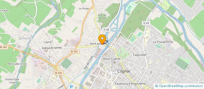 localisation de l'entreprise SNC EFTDM à COGNAC