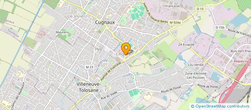 localisation de l'entreprise SNC EJZ  CUGNAUX