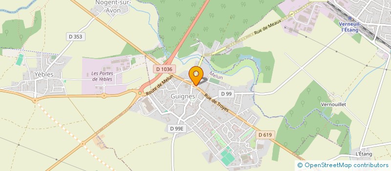 localisation de l'entreprise SNC ELILO  GUIGNES