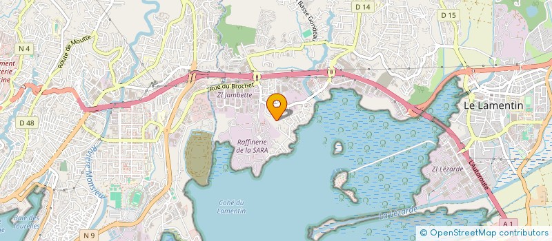 localisation de l'entreprise SNC EMERAUDE  LE LAMENTIN