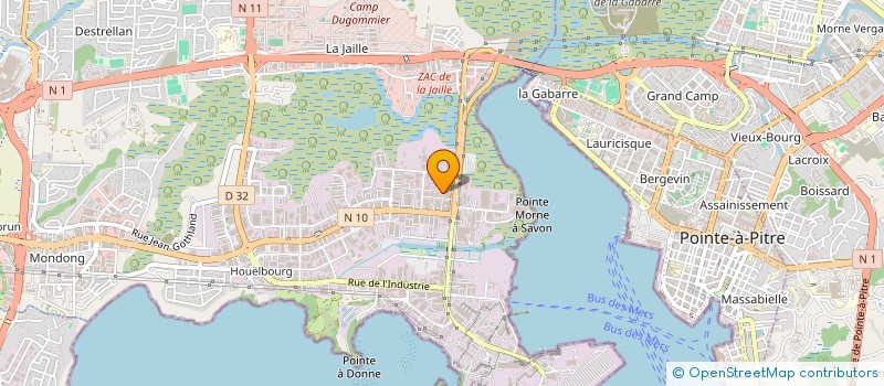 localisation de l'entreprise SNC EMILE  BAIE-MAHAULT